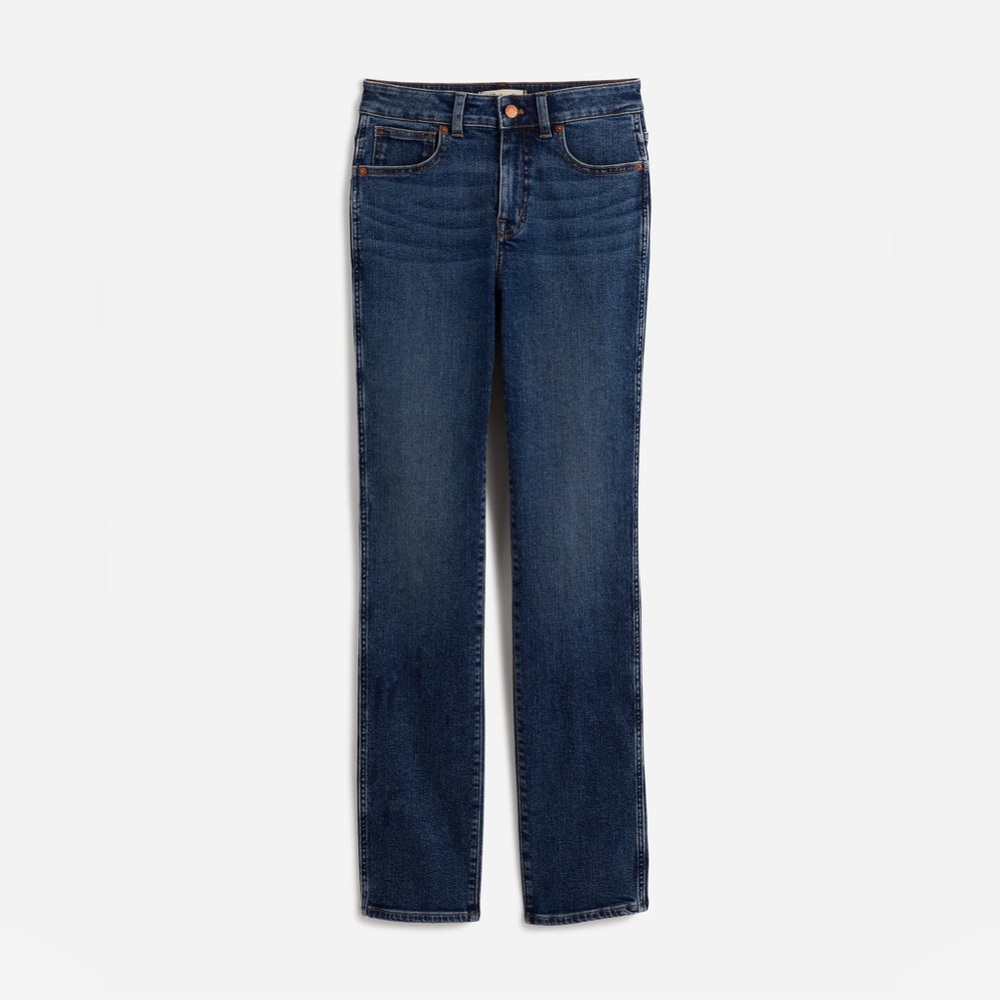 Madewell Tall Curvy Mid-Rise Stovepipe Jeans in Deming Wash